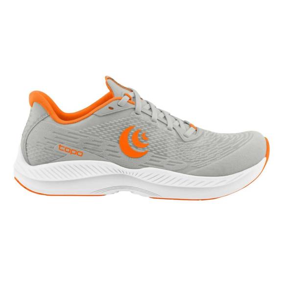 NEW TOPO ATHLETIC men's fli lyte 5 sneakers in grey orange